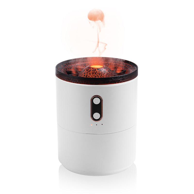 Vulkan flamme diffuser – aroma luftfukter med nattlys