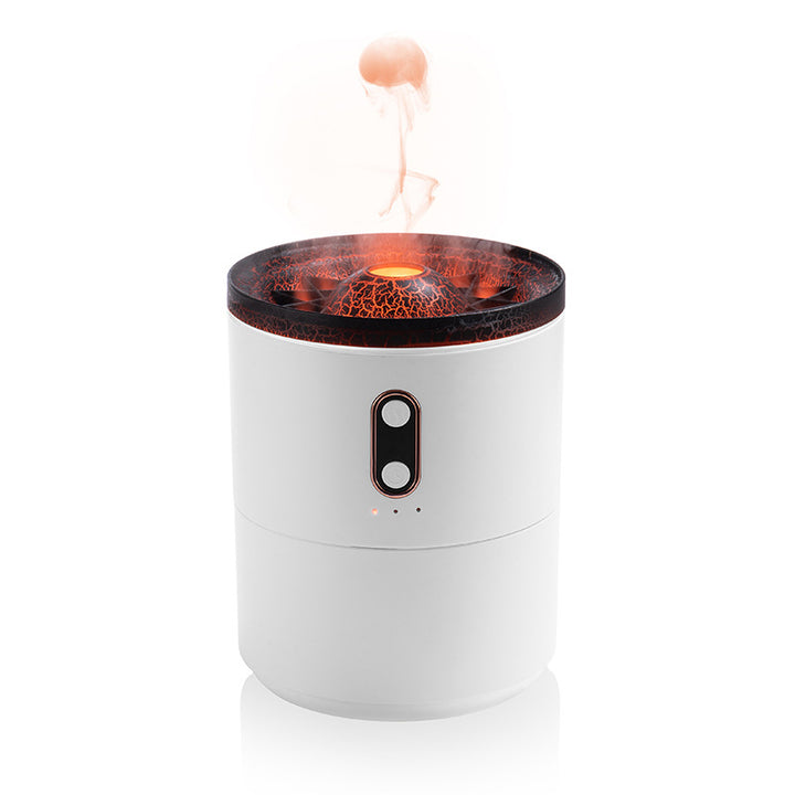 Vulkan flamme diffuser – aroma luftfukter med nattlys
