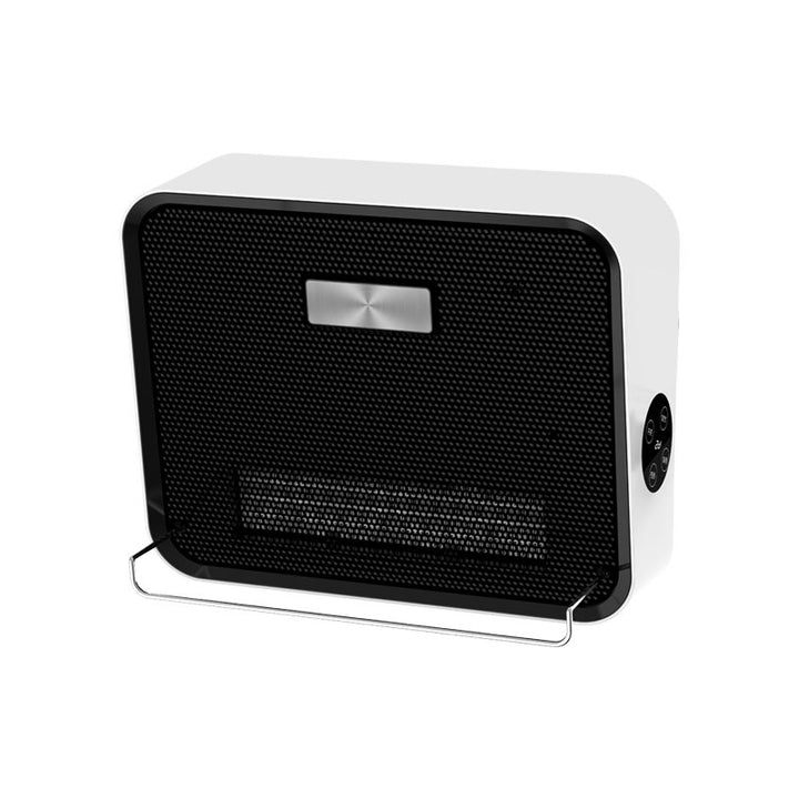 Veggmontert vifteovn for bad i hvitt