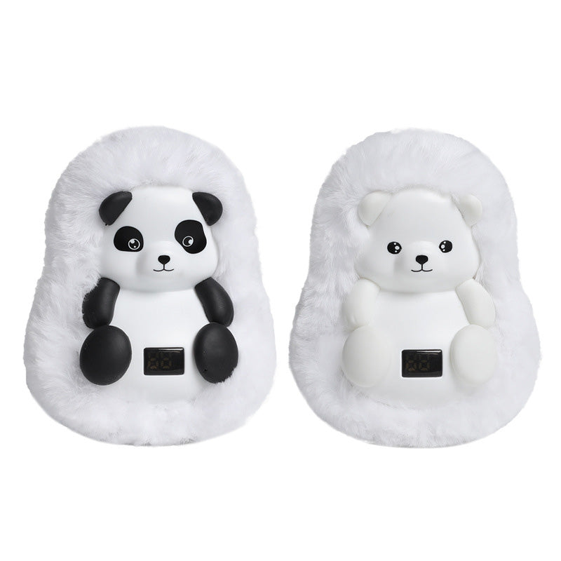 Varmeriket™ Oppladbar plysjhåndvarmer som isbjørn eller panda