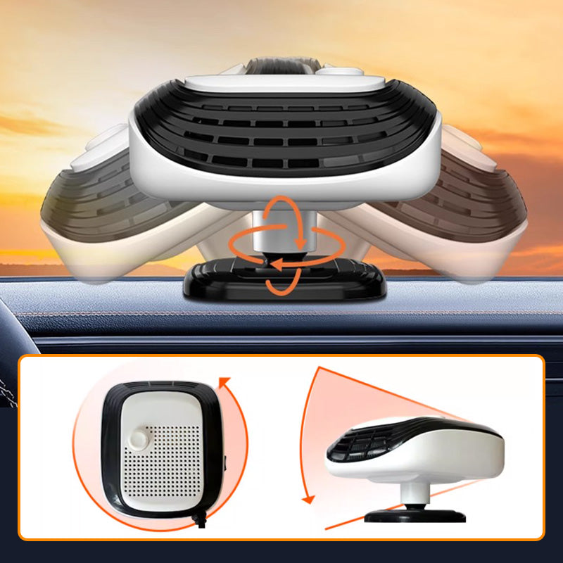 Varmeriket™ Kompakt bilvarmer med 360° dreiing og rask varme