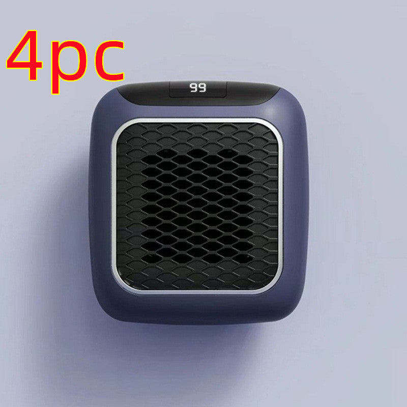 Vegghengt mini viftevarmer med digital termostat, 800 W