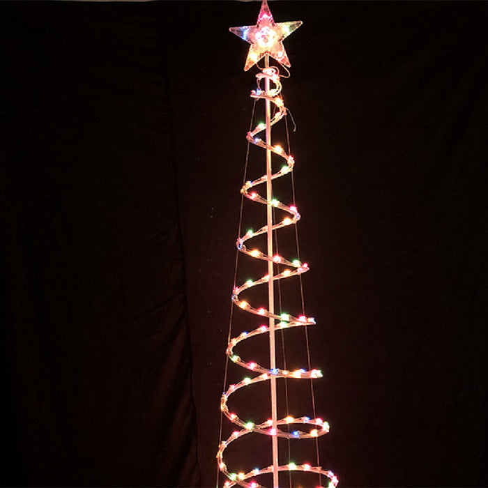 Varmeriket LED-spiraljuletre på 180 cm med stjerne