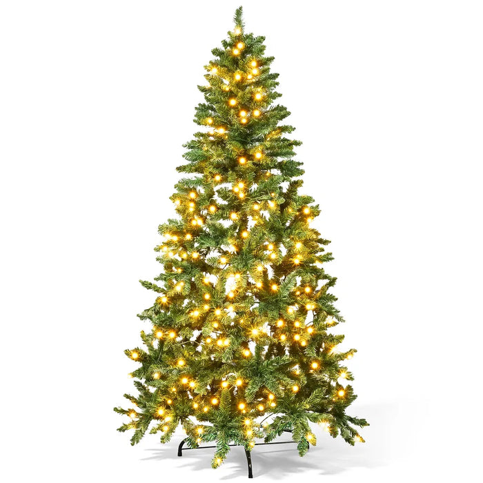 Varmeriket Halvt juletre 183 cm med flat bakside og 250 lys