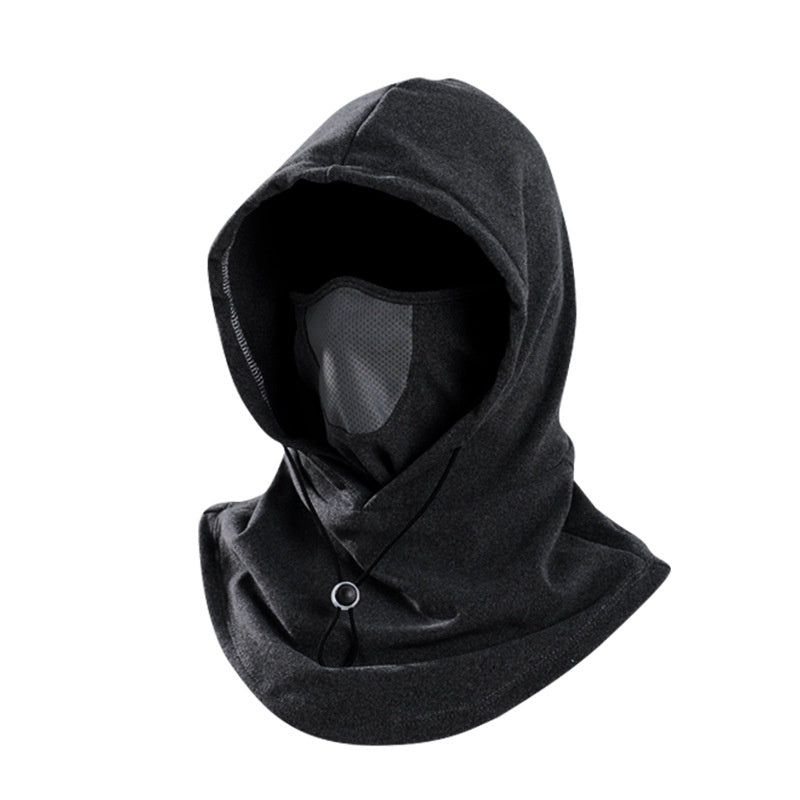 Fleece-balaklava med hette og pustepanel