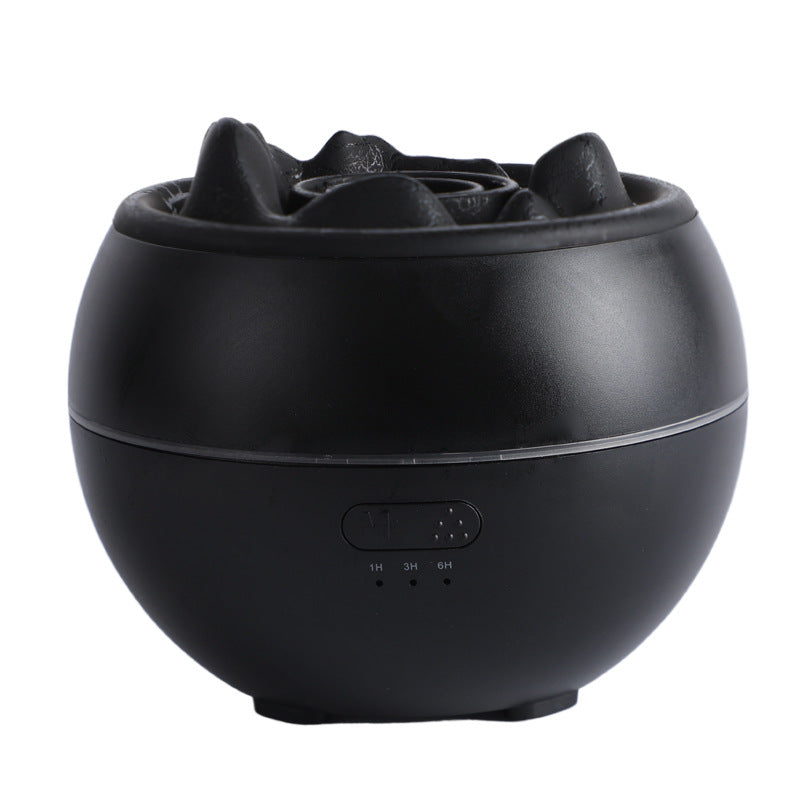 Vulkan diffuser med flamme, 300 ml tank og timer opptil 10 timer