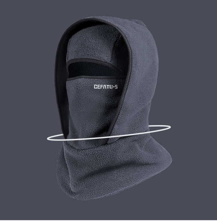 Balaklava i polarfleece med øyeåpning