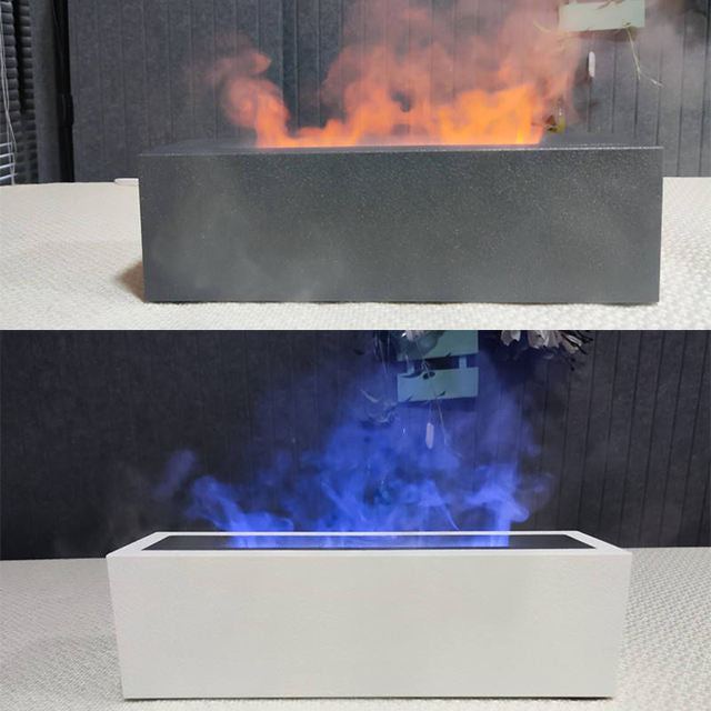 Luftfukter med rød og blå flamme, 200 ml, USB-C-kabel, 10 W