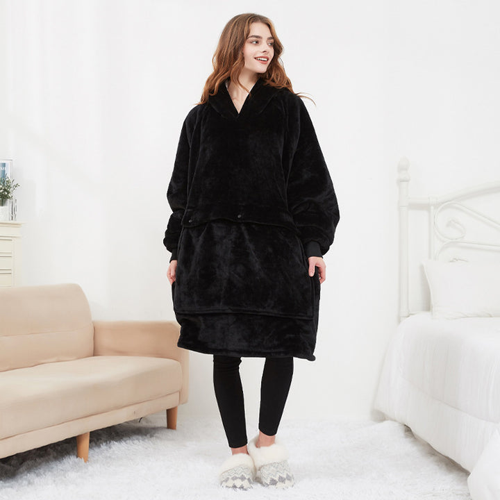 Pleddgenser med varme – USB-oppvarmet oversized hoodie