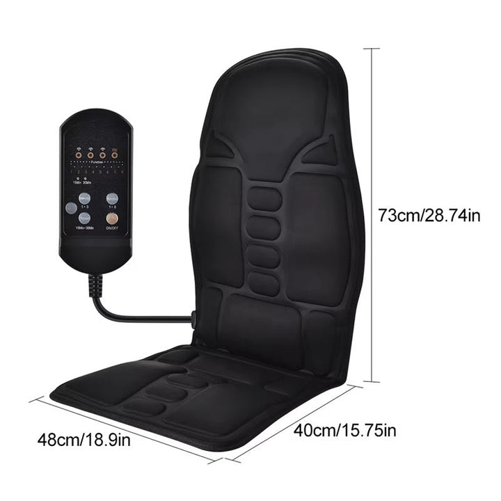 Varmeriket™ Massasjepute til stol med varme og 7 motorer