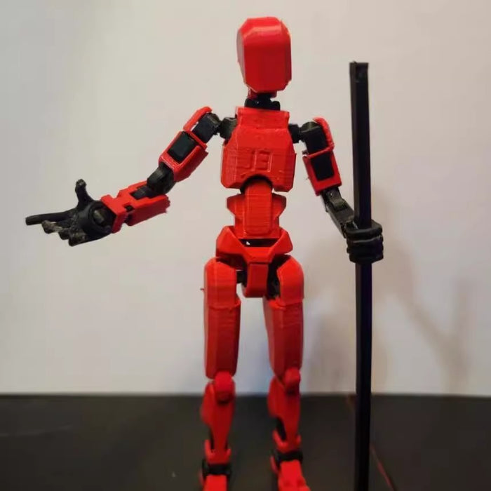 Varmeriket 3D-printet robotfigur med bevegelige ledd