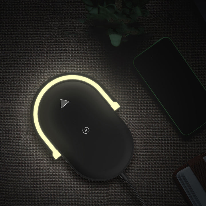 Sammenleggbar lampe med mobil som lades