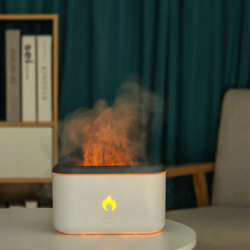 Vulkan diffuser 3D med flammeeffekt og 300 ml tank, USB-C