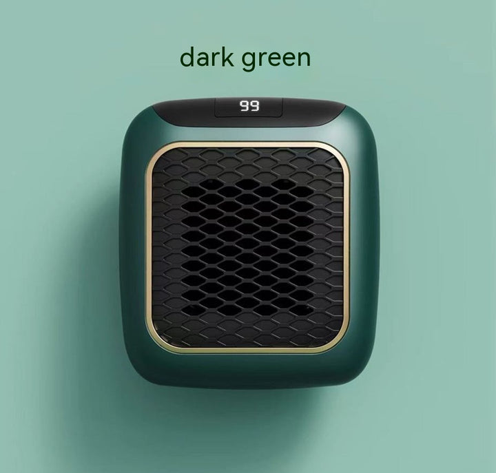 Vegghengt mini viftevarmer med digital termostat, 800 W