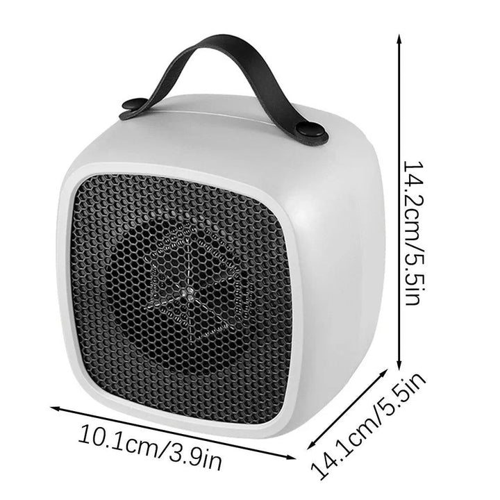 Varmeriket™ Minivarmer til skrivebordet 500 W PTC, stille og rask