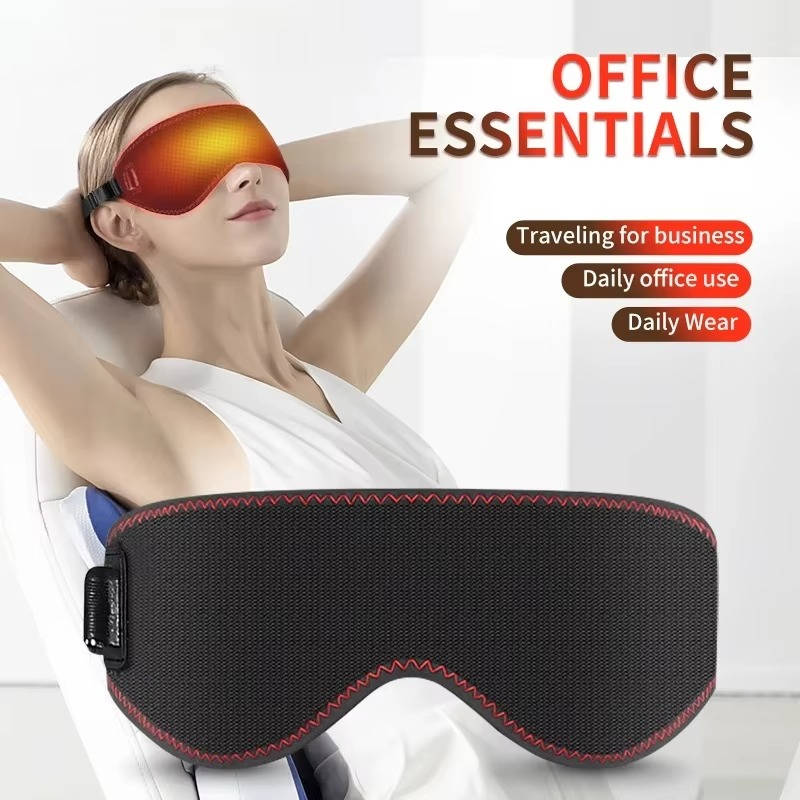 Varmeriket™ Oppvarmet øyemaske med tre varmenivåer, vibrasjon og timer