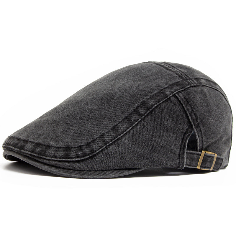 Sixpence i vasket denim sett fra siden