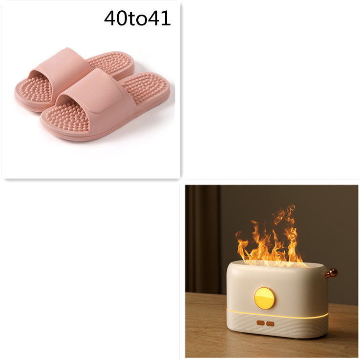 Luftfukter med flammeeffekt og USB, 200 ml tank, for skrivebord