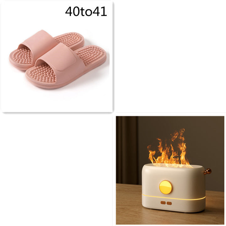 Luftfukter med flammeeffekt og USB, 200 ml tank, for skrivebord