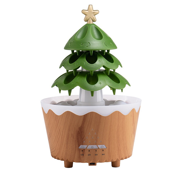 Liten stille aroma diffuser med fjernkontroll og pustende lys