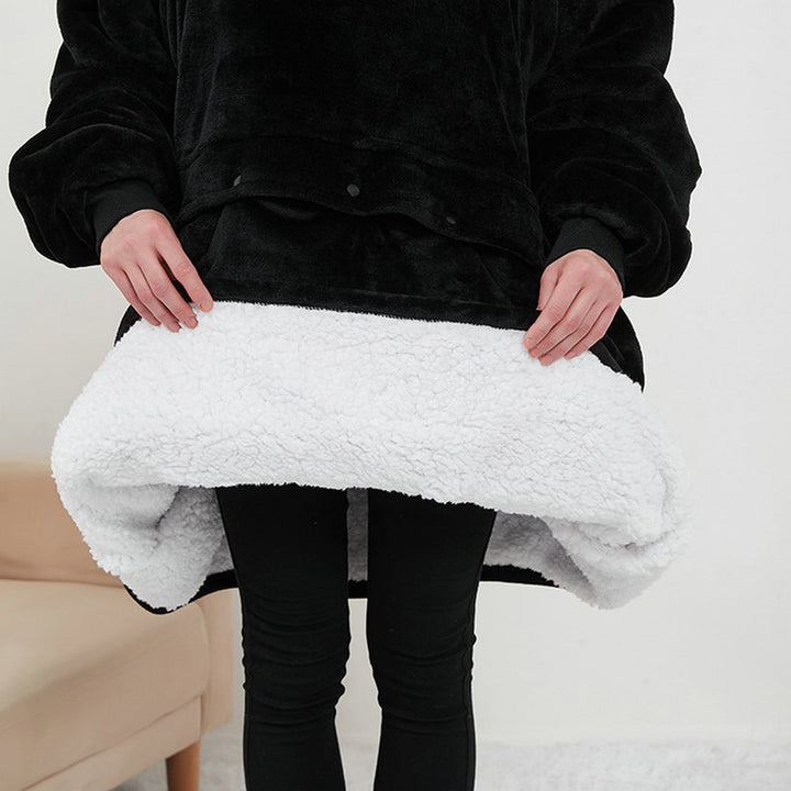 Pleddgenser med varme – USB-oppvarmet oversized hoodie