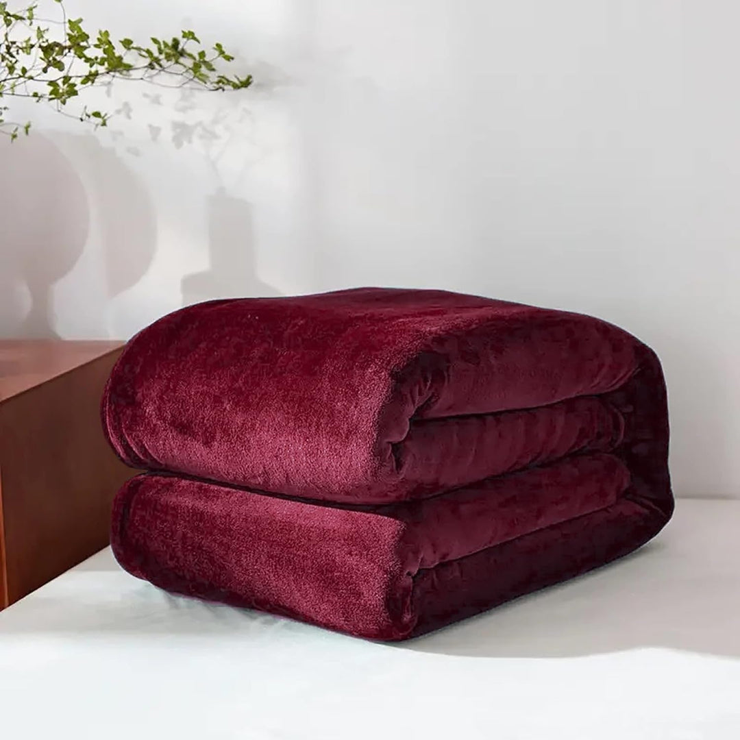 Varmeriket™ Myk fleecepledd i fuskepels til sofa og seng