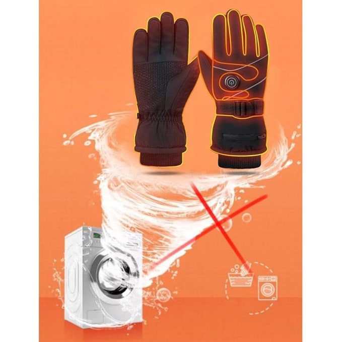Varmeriket™ Oppladbare varmehansker med fleecefôr og touch-fingre