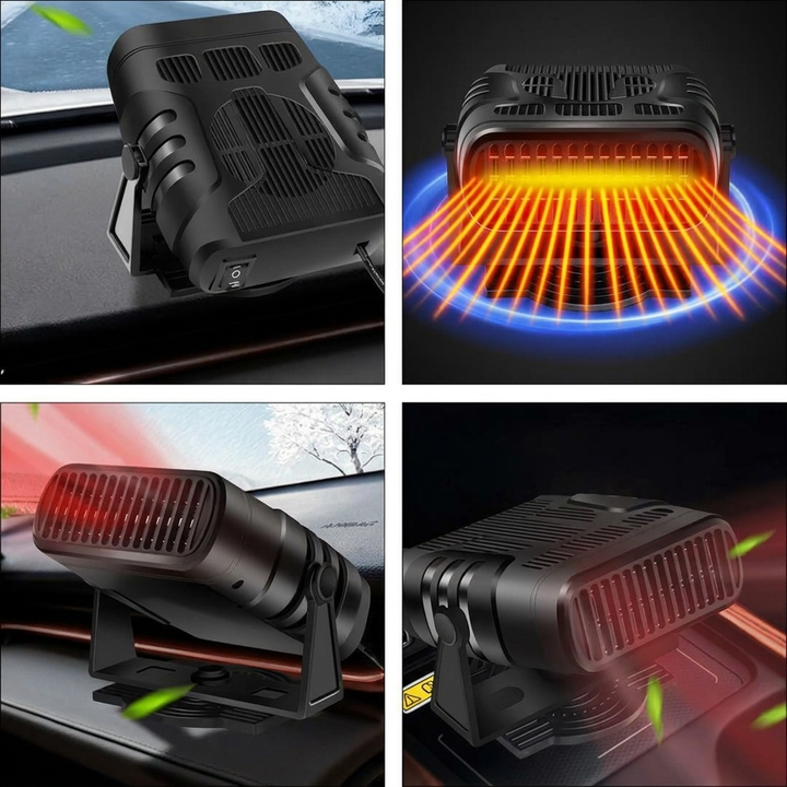 Varmeriket™ Kompakt bilvarmer 12V med varme- og viftemodus
