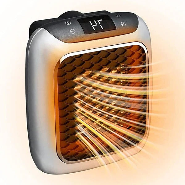 Varmeriket™ Keramisk varmeovn 800 W for stikkontakt med LED-display