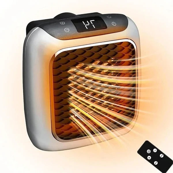 Varmeriket™ Keramisk varmeovn 800 W for stikkontakt med LED-display