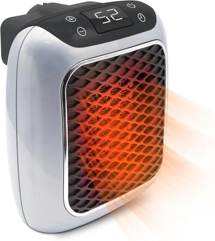 Varmeriket™ Keramisk varmeovn 800 W for stikkontakt med LED-display