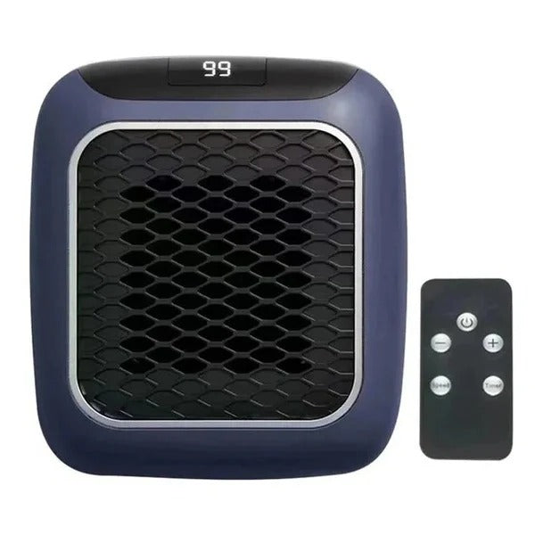 Varmeriket™ Mini veggvarmer 800 W til stikkontakt, stille og kompakt