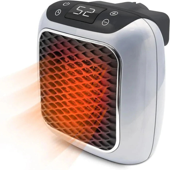 Varmeriket™ Mini veggvarmer 800 W til stikkontakt, stille og kompakt