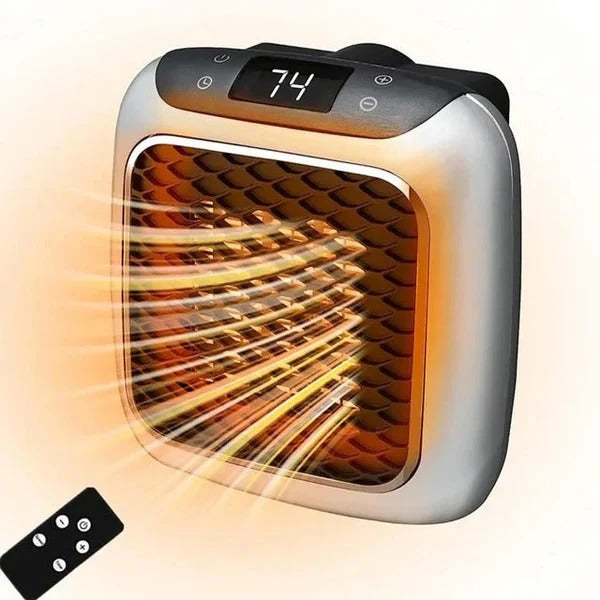 Varmeriket™ Mini veggvarmer 800 W til stikkontakt, stille og kompakt
