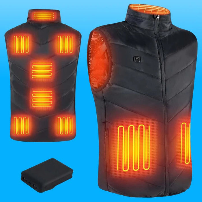 Varmeriket™ Lett oppvarmet unisexvest med 10 000 mAh powerbank