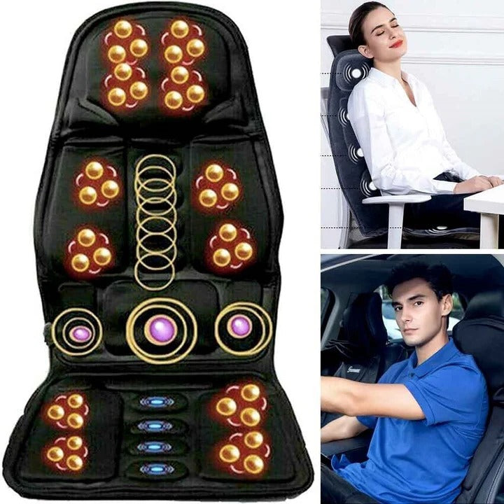 Varmeriket™ Massasjesete for hele ryggen med varme i nakke og rygg