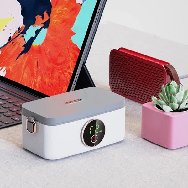 Varmeriket™ Trådløs oppvarmet matboks med 16 000 mAh batteri og fem nivåer