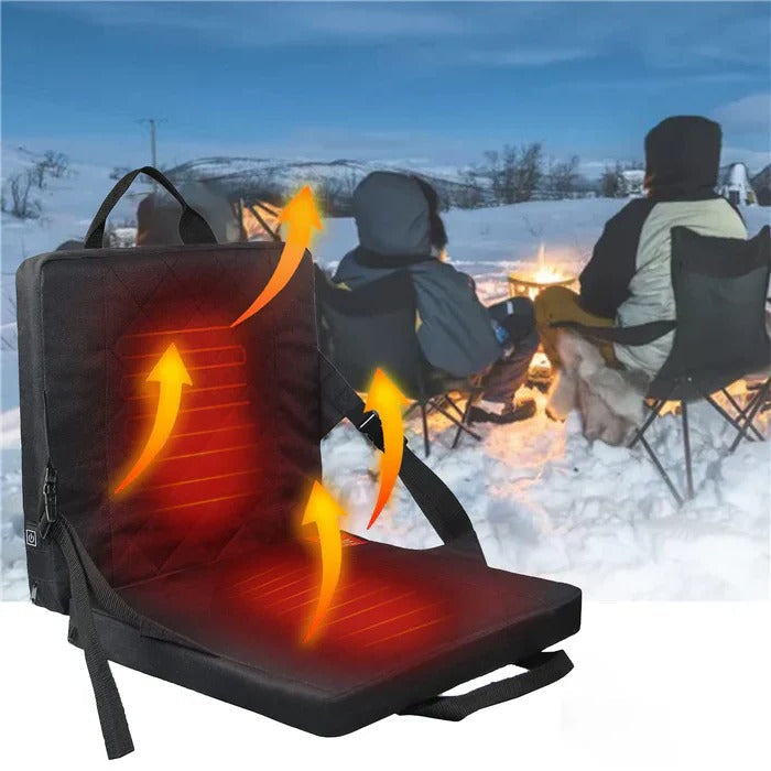 Varmeriket™ Sammenleggbar oppvarmet sittepute med 3 varmenivåer