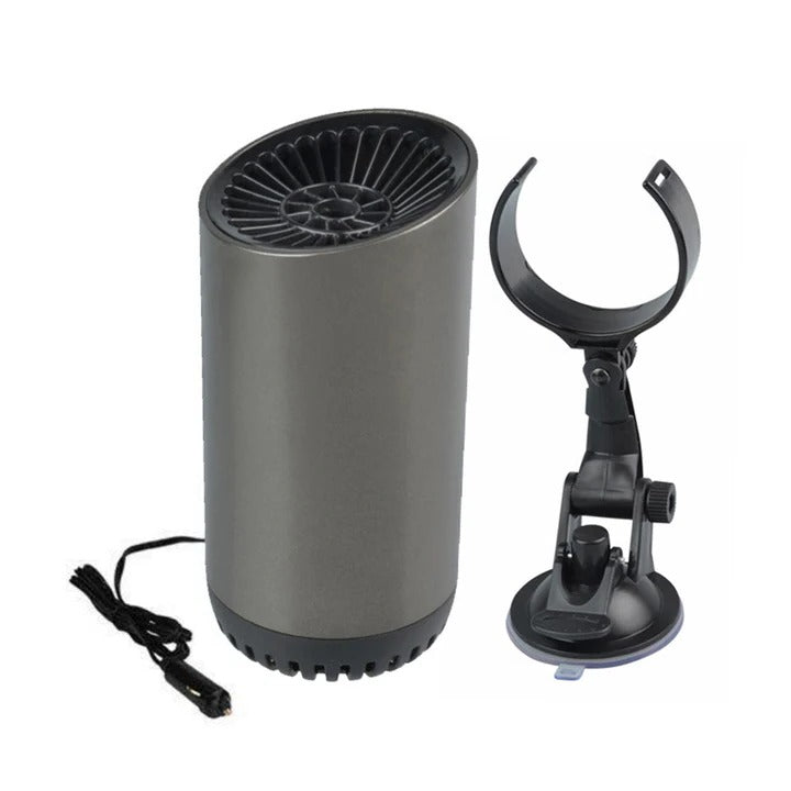 Varmeriket™ Kompakt 12V bilvarmer og defroster med sugekopper