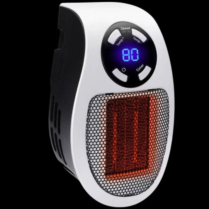 Varmeriket™ Mini varmeovn for stikkontakt med dreibart støpsel