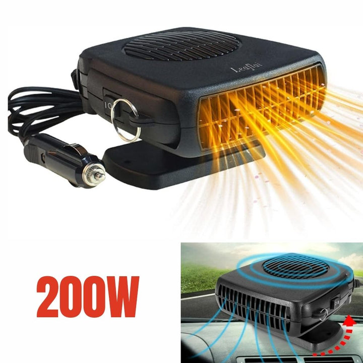 Varmeriket™ Keramisk bilvarmer 12V med 150/300W og termostat