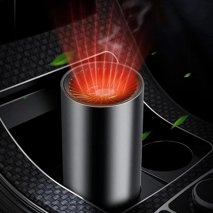 Varmeriket™ Koppformet varmevifte til bil 12 V 150 W med 360° dreiing
