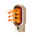Varmeriket™ Kompakt 800 W vifteovn med kjølig kabinett