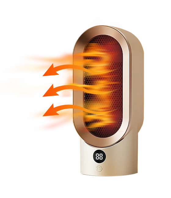 Varmeriket™ Kompakt 800 W vifteovn med kjølig kabinett