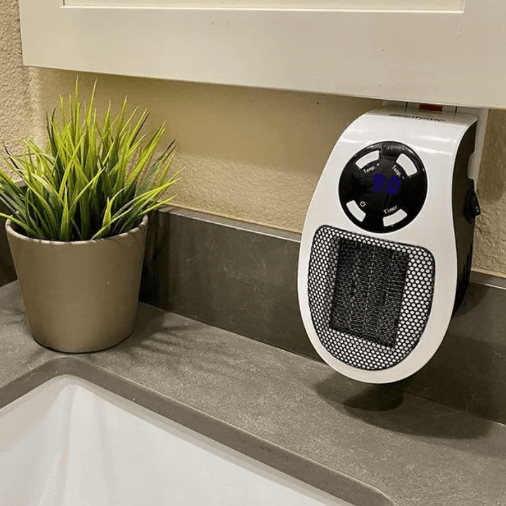 Varmeriket™ Kompakt 500 W varmeovn med termostat og overopphetingsvern