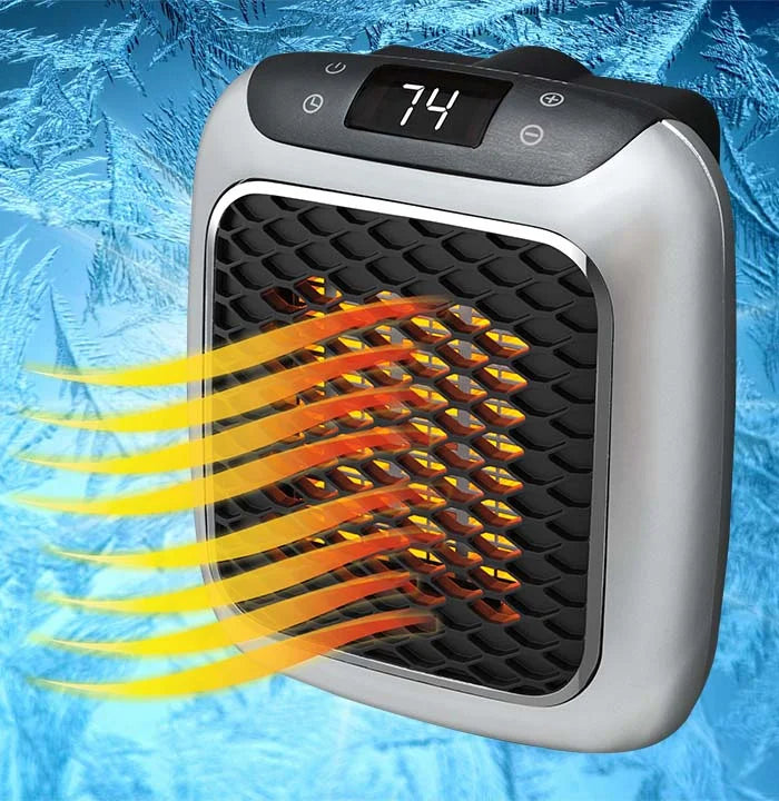 Varmeriket™ Bærbar vifteovn 800 W med timer og veltevern