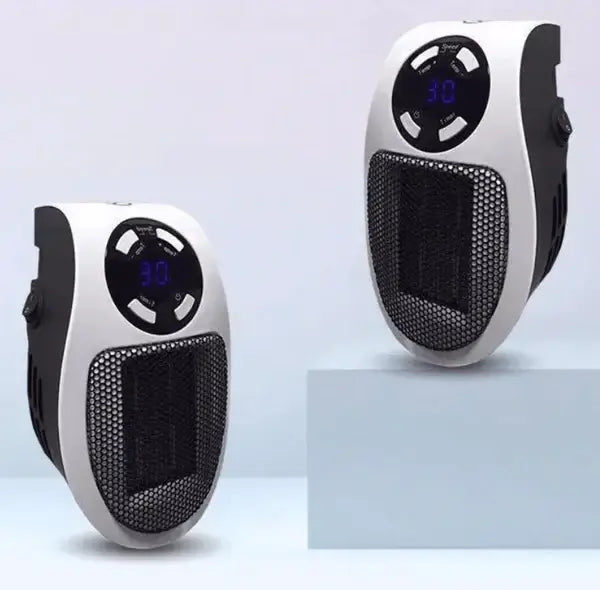 Varmeriket™ Liten varmeovn 500 W med LED-skjerm og timer
