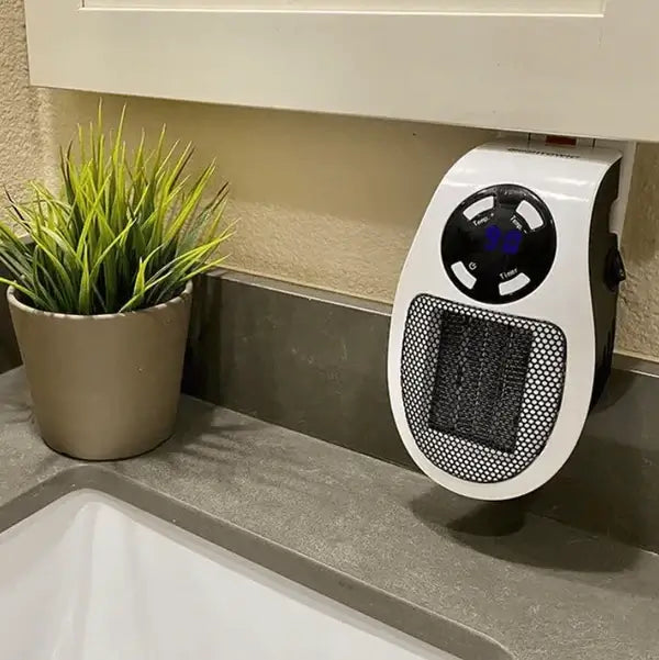 Varmeriket™ Liten varmeovn 500 W med LED-skjerm og timer