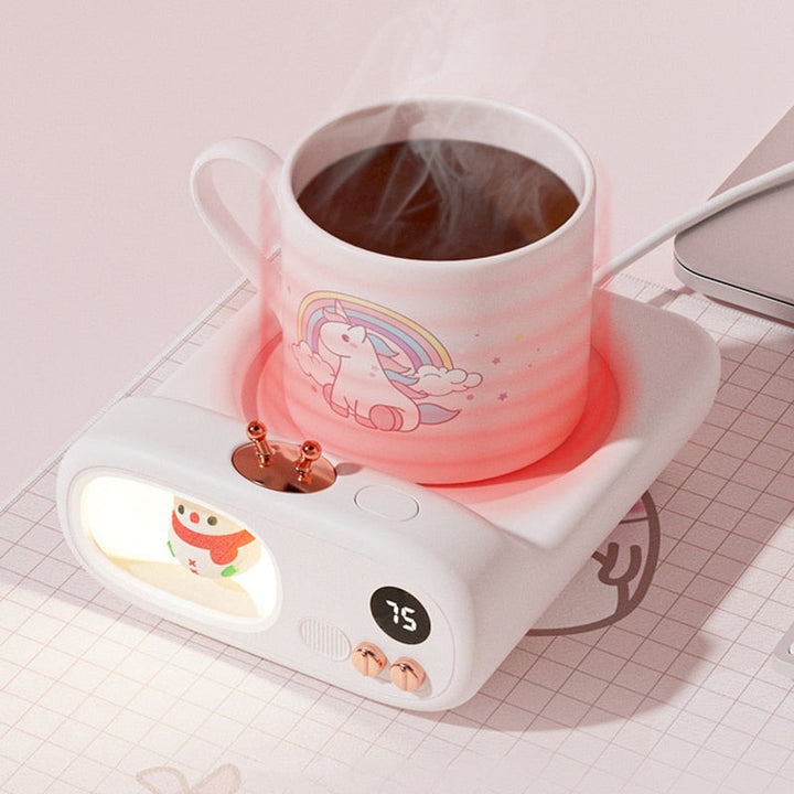 Varmeriket™ Søt koppvarmer med dyremotiv til kaffe, te og melk