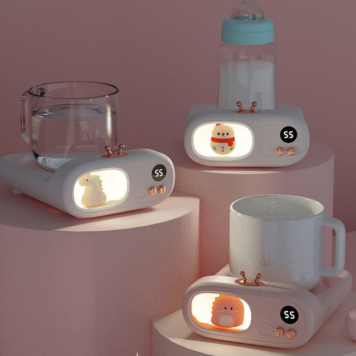 Varmeriket™ Søt koppvarmer med dyremotiv til kaffe, te og melk